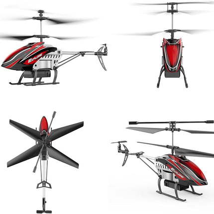 RC Helicopter, Remote Control Helicopter for Kids with 30Mins Flight(2 Batteries), 7+1 LED Light Modes, Altitude Hold, RC Toys for Boys Girls