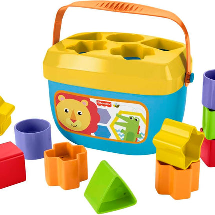 Fisher-Price Stacking Toy Baby's First Blocks Set of 10 Shapes for Sorting Play for Infants Ages 6+ Months