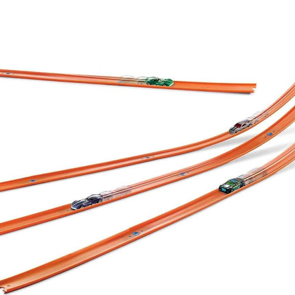 Hot Wheels Toy Car Mega Track Set Pack, 87 Component Building Parts for 40-ft of Track & 1:64 Scale Vehicle (Amazon Exclusive)