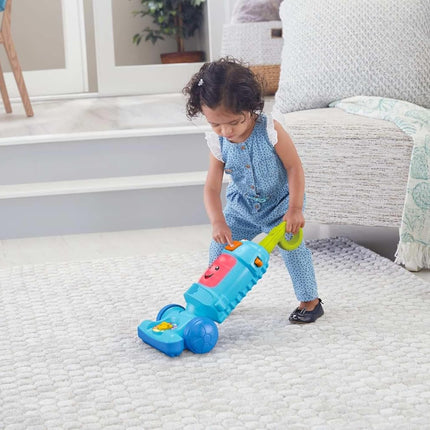 Fisher-Price Toddler Toy Laugh & Learn Light-Up Learning Vacuum Musical Push Along for Pretend Play Infants Ages 1+ Years