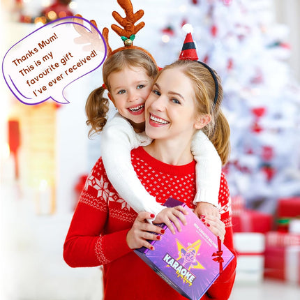 YLL Mini Karaoke Machine with 2 Wireless Microphones, TOP Kids Gifts for Girls Ages 3, 4, 5, 6, 7, 8, 9,10,11,12 +Year Old, 4-12 Years Old Birthday Toy Gift for Girls Boys Party (Purple)