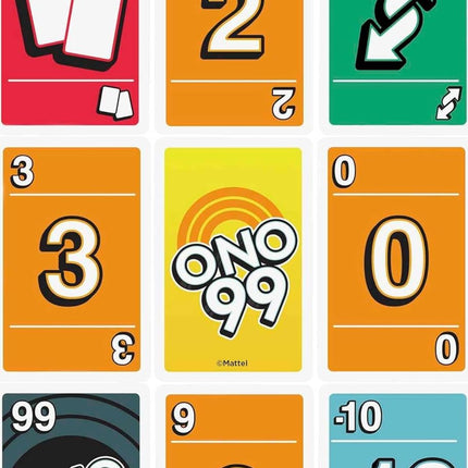 Mattel Games ONO 99 Card Game from The Makers of UNO for Kids, Adults & Families, Add Numbers & Don't Go Over 99