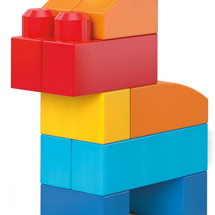 MEGA BLOKS First Builders Toddler Blocks Toys Set, Deluxe Building Bag with 150 Pieces and Storage, Blue, Ages 1+ Years