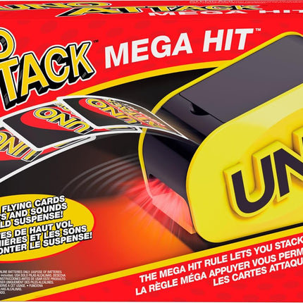 Mattel Games UNO Attack Game with Card Launcher Featuring Lights & Sounds, Plus Mega Hit Rule (Amazon Exclusive)