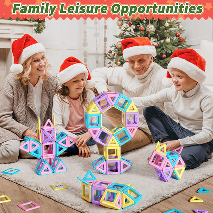 Toddler Girl Toys, Magnetic Tiles Basic Set, Birthday Gifts Ideas for Girls Age 3-5, Magnetic Building Blocks, Magnet STEM Montessori Toddler Kids Christmas Toys Gifts for 3 4 5 6 7 Year Old Girls