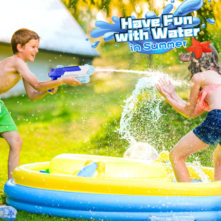 Water Guns for Kids Adults, 4 Pack 400CC/40ft Long Range High Capacity Squirt Guns Toy, Pool Toys Water Toys for Swimming Pool Beach Sand Outdoor, Summer Gifts for Boys Girls