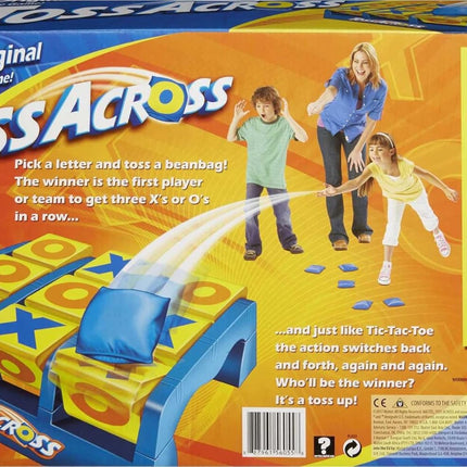 Mattel Games Toss Across Kids Outdoor Game, Bean Bag Throw for Camping & Family Nights, Get 3-in-a-Row for 2 to 4 Players