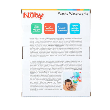 Nuby Wacky Waterworks Pipes Bath Toy - Baby Bathtub Toy with Interactive Features for Cognitive Development
