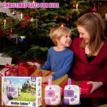 Walkie Talkies Toys for Girls:Unicorn Toys 2 Pack Birthday Gifts for 3 4 5-7 8 Year Old Girls Toy for 4 5 6 7 8-10 Year Old Camping Outdoor Games,Christmas Stocking Stuffers for Girls Kids