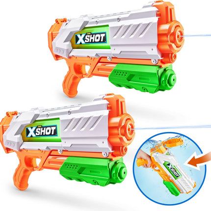 ZURU X-Shot Medium Water Blaster (2 Pack) - Fast-Fill Watergun, Fills in 1 Second!