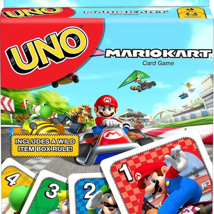 Mattel Games UNO Mario Kart Card Game for Kids, Adults, Families & Parties with Special Rule for 2 to 10 Players
