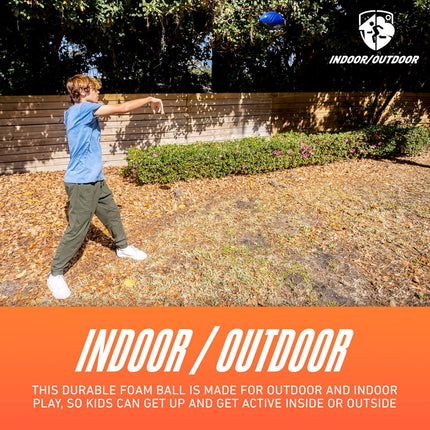 Nerf Pro Grip Football, Blue, Classic Foam Ball, Easy to Catch & Throw, Balls for Kids, Kids Sports Toys, Perfect Easter Basket Stuffers, Great Easter Toys or Easter Gifts for Kids