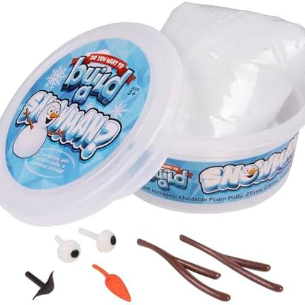 Kangaroo 3 Pack Build a Snowman Kit Snowballs Toys for Kids Stocking Stuffers - Snow Play Winter Toys Christmas Crafts DIY - Snow Man Kit Outdoor Modeling Clay Craft - Stocking Stuffers for Kids