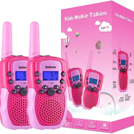 Selieve Toys for 3-12 Year Old Boys Girls, Easter Basket Stuffers, Walkie Talkies for Kids 22 Channels 2 Way Radio Toy with Backlit LCD Flashlight, 3 Miles Range for Outside, Camping, Hiking