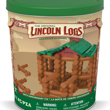 Lincoln Logs 100th Anniversary Tin