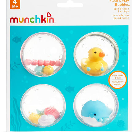 Munchkin® Float & Play Bubbles™ Baby and Toddler Bath Toy, 4 Count