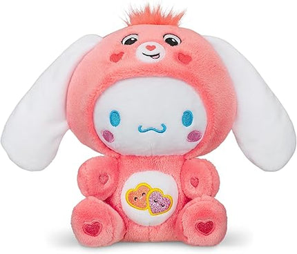 Care Bears Hello Kitty Dressed As Cheer Bear 8" Fun-Size Plush - Soft, Huggable Bestie! – Good for Girls and Boys, Employees, Collectors, Ages 4+