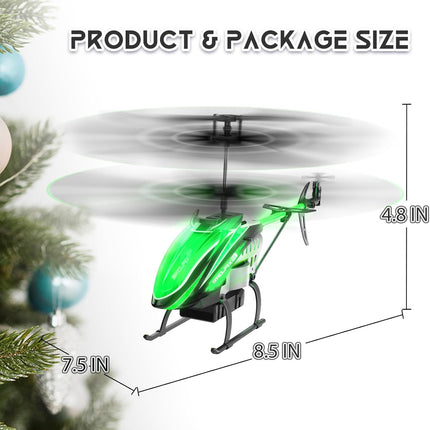 RC Helicopter, Remote Control Helicopter for Kids with 30Mins Flight(2 Batteries), 7+1 LED Light Modes, Altitude Hold, RC Toys for Boys Girls