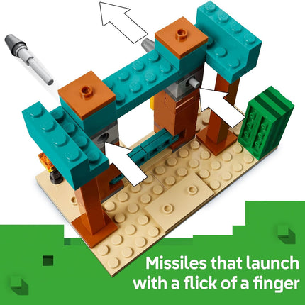 LEGO Minecraft The Illager Desert Patrol Toy Figures and Playset - Building Minecraft Toy for Kids, Boys and Girls, Ages 7+ - with 4 Figures for Pretend Play - Gift Idea for Birthdays - 21267