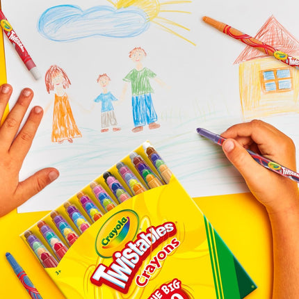 Kids Easter Basket Essentials & Stuffers, Crayola Mini Twistables Crayons for Kids (50ct), Arts & Crafts Supplies, Toddler Crayons for Coloring Books,