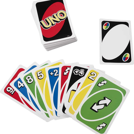 Mattel Games Giant UNO Card Game for Kids, Adults & Family Night with Oversized & Features for 2 to 10 Players
