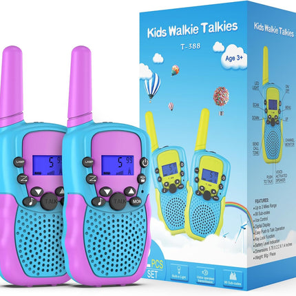 Selieve Toys for 3-12 Year Old Boys Girls, Easter Basket Stuffers, Walkie Talkies for Kids 22 Channels 2 Way Radio Toy with Backlit LCD Flashlight, 3 Miles Range for Outside, Camping, Hiking