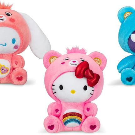 Care Bears Hello Kitty Dressed As Cheer Bear 8" Fun-Size Plush - Soft, Huggable Bestie! – Good for Girls and Boys, Employees, Collectors, Ages 4+
