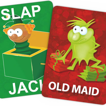Santa Claus Go Fish – A Family Christmas Game for Kids Ages 4 & Up | Go Fish, Old Maid, and Slap Jack in One Deck (Holiday Stocking Stuffers, Gift for Boy or Girl, Fun Family Board Game Night)
