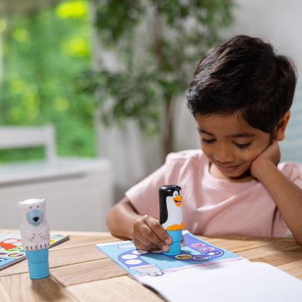 Melissa &amp; Doug Sticker Wow!® Winter (Polar Bear and Penguin) Value Pack Arts and Crafts Collectibles - 2 Activity Pads, 2 Sticker Stampers, 2 Bonus Stacks - FSC Certified