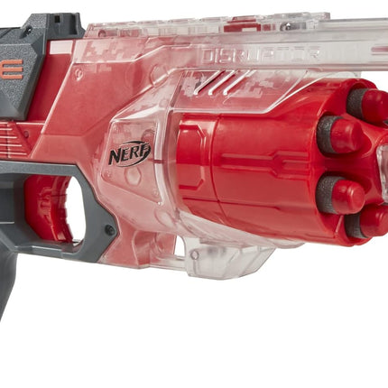 NERF Disruptor Elite Blaster - 6-Dart Rotating Drum, Slam Fire, Includes 6 Official Nerf Elite Darts - for Kids, Teens, Adults
