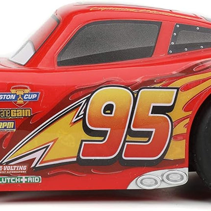 Jada Toys Pixar Cars 1:24 Lightning McQueen RC Remote Control Car 2.4 GHz Red Toys for Kids
