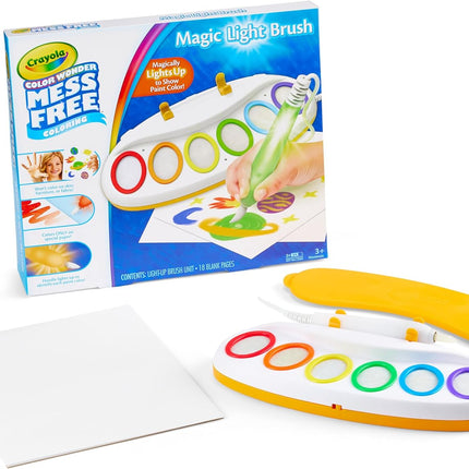 Crayola Color Wonder Magic Light Brush, Mess Free Painting Station for Kids, Gift for Kids, Toddler Toys & Activities, Ages 3, 4, 5