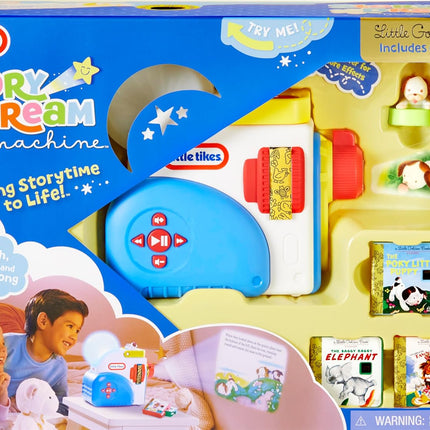 Little Tikes Story Dream Machine Starter Set, Storytime, Books, Little Golden Book, Audio Play, The Poky Little Puppy Character, Nightlight, Toy Gift for Toddlers and Kids Girls Boys Ages 3+