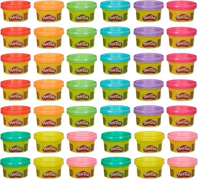Play Doh Bulk Handout 42-Pack of 1-Ounce Modeling Compound Cans, Non Candy Halloween Handout Toys & Party Favors, Kids Arts & Crafts, Preschool Toys, Ages 2+