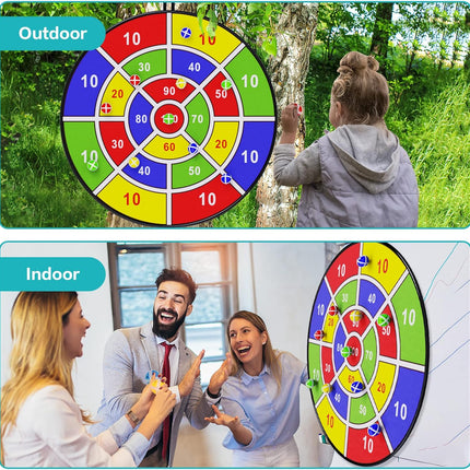 BooTaa 29" Large Dart Board for Kids, Kids Dart Board with Sticky Balls, Boys Toys, Indoor/Sport Outdoor Fun Party Play Game Toys, Birthday Gifts for 3 4 5 6 7 8 9 10 11 12 Year Old Boys Girls