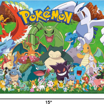 Buffalo Games - Pokemon- Fan Favorites - 100 Piece Jigsaw Puzzle for Families -Challenging Puzzle Perfect for Game Nights - Finished Size is 15.00 x 11.00