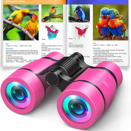 Toys for 3-7 Year Old Girls: LET'S GO! Binoculars for Kids Bird Watching|Camping 4 5 6 7 8 Year Old Girl Boy Christmas Halloween Birthday Gifts Outdoor Toy for Kid Ages 4-6 Toddler Gift Stuffers