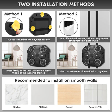 Music Boxing Machine Sport Toys for Kids and Adults,Wall Mounted Bluetooth Smart Punching Target,Training Pad Toy with Boxing Glove,Ideas Toys for Boys Girls Kids 3 4 5 6 7 8 9 10 11 12+ Years Old
