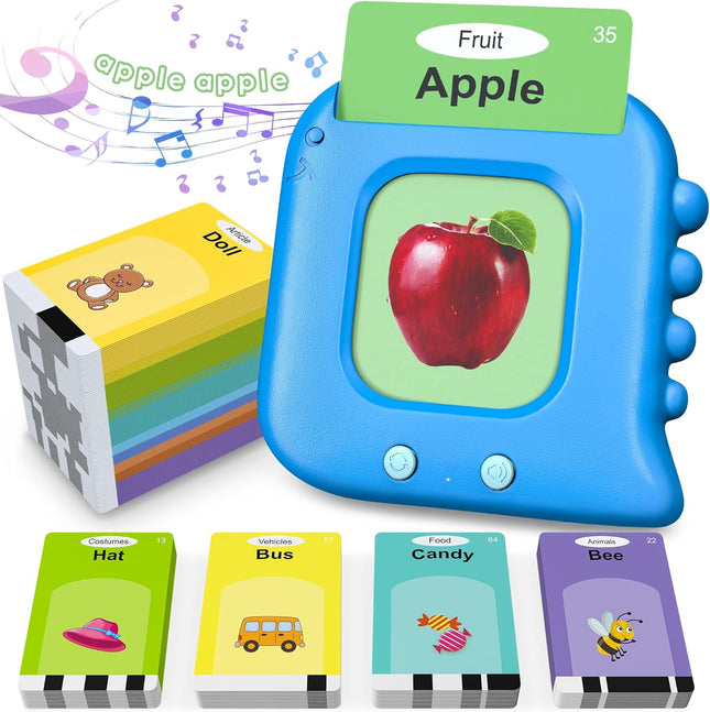 Talking Flash Cards,Kids Toddler Flash Cards with 240 Sight Words,Montessori Toys,Autism Sensory Toys,Speech Therapy Toys,Learning Educational Gifts for Age 1 2 3 4 5 Years Old Boys and Girls