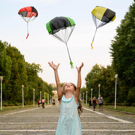 Parachute Toys for Kids - Tangle Free Outdoor Flying Parachute Men, Top Indoor & Outside, 3 4 5 6 7 8 9 10 11 12 Year Old, Best Christmas Stocking Stuffers Idea 2025 Unique Boy & Girl Gifts