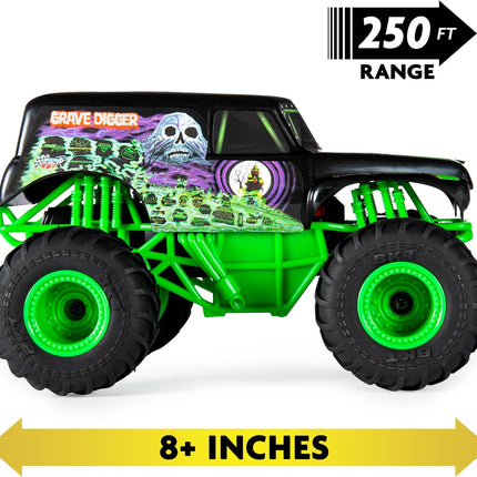 Monster Jam, Official Grave Digger Remote Control Monster Truck, 1:24 Scale, 2.4 GHz, Kids Toys for Boys and Girls Ages 4 and up