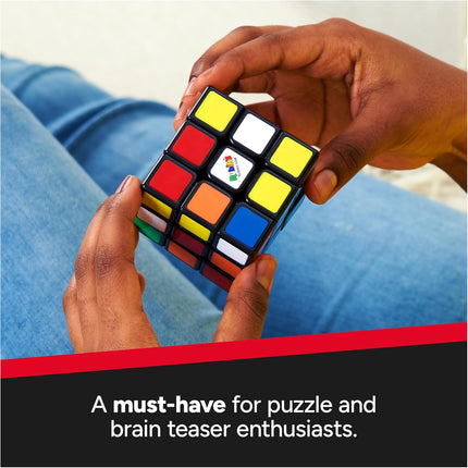 Rubik's Cube, The Original 3x3 Cube, Problem-Solving Brain Teaser, Color-Matching Puzzle, Fidget Toy, Sensory Puzzle, for Ages 8 & Up
