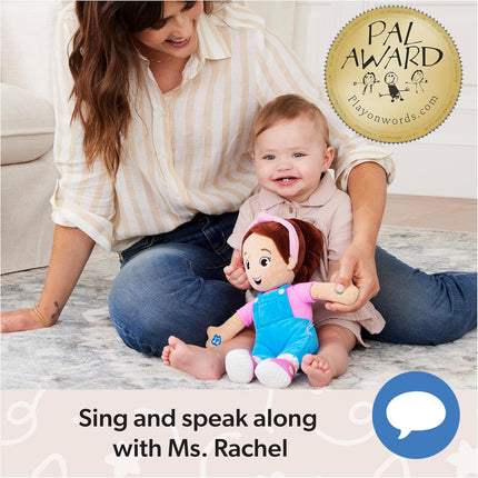 Ms. Rachel Speak & Sing Doll 16” Tall Interactive Toy with 4 Songs & 16+ Phrases, Toddler Toys for Girls & Boys Ages 6 Months to 3+ Years