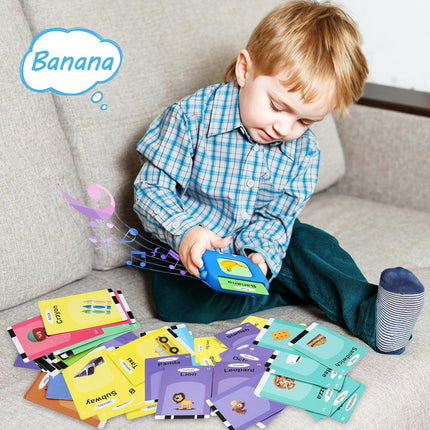 Talking Flash Cards,Kids Toddler Flash Cards with 240 Sight Words,Montessori Toys,Autism Sensory Toys,Speech Therapy Toys,Learning Educational Gifts for Age 1 2 3 4 5 Years Old Boys and Girls