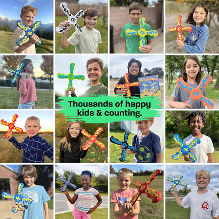 Fun Boomerang - Kids Outdoor Flying Disc Game - Soft & Easy to Use - Birthday Gifts for Boys & Girls All Ages - Best Boy Gifts for 6 7 8 9 10 Year Old Boys + 2025 Top Toys for Age 8-12 Boy Gift Ideas